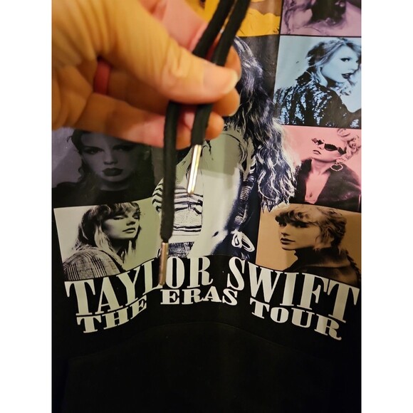 Taylor Swift The Eras Tour Hoodie‎ size medium Black ex condition (A642) - Picture 8 of 8